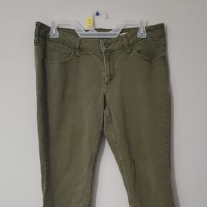 Army Green Super Skinny Jeans Size 13